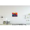 Dolfijn - Kleurrijk - Oceaan - Koraal textielposter latten blank klein -kinderkamer