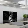 Hardloopschoenen - Rennen - Druppels - Zwart keuken achterwand spatscherm klein -3d_schuin