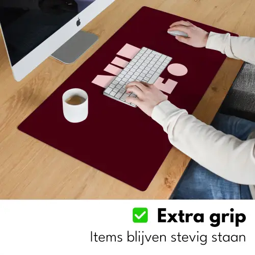 Nice - Uitroepteken - Rood Muismat XXL klein -sfeer3