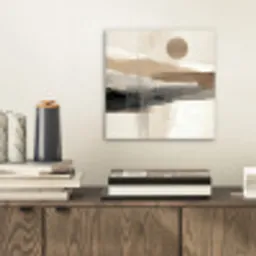 Minimalistisch - Landschap - Dimensie aluminium wit klein -sfeer1