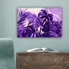 Bladeren - Paars - Tropisch - Abstract canvas 2cm klein -sfeer4