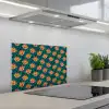 Groen - Disco - Patroon keuken achterwand spatscherm klein 900 -3d_schuin