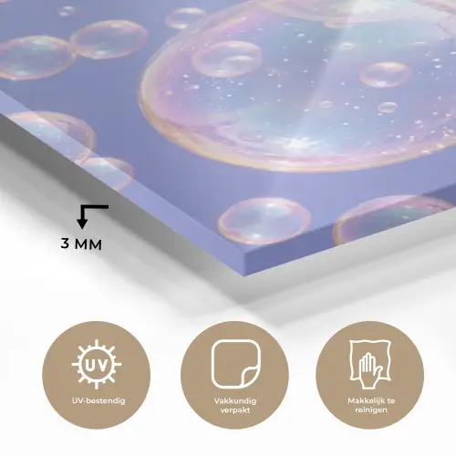 Pastel - Bubbels - Dromerig plexiglas 5mm klein -sfeer2