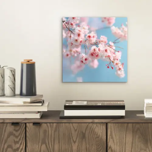 Takken - Bloesems - Roze aluminium wit klein -sfeer1