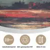 Bergtop - Sneeuw - Zon Akoestische PET Vilt - Rond klein -closeup_NL