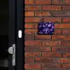 Paarse bladeren - Sierlijk Naambord Rechthoek middel -sfeer1-rechthoek-S