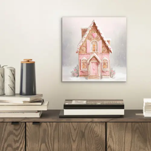 Huisje - Suiker - Pastel aluminium wit klein -sfeer1
