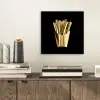 Friet - Goud - Chrome - Eten aluminium wit klein -sfeer1