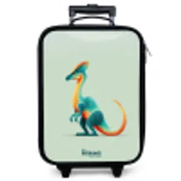 Elegante dino met kam Kinderkoffer - Zwart klein -zzz_website3d