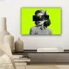 Vrouw - Sterrenhemel - Groen canvas 2cm klein -sfeer6