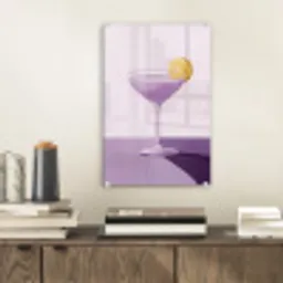 Cocktail - Paars - Minimalistisch - Citroen plexiglas 5mm klein -sfeer1