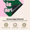 Groen - Teskt - This is art - Roze Inductie beschemer met haakjes klein -ky-onderkant-de