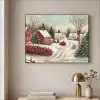 Kerstsfeer - Landelijk - Rood Textielframe zwart klein -sfeer2
