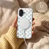 Hartjes patroon - Blauw - Beige - Liefde Toughcase MagSafe Apple iPhone 17 klein -USP_MagsafeV