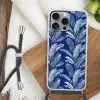 Blad - Palm - Blauw Hoesje iPhone 16 Pro Max met koord klein 804 -sfeer4