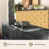 Mandala - Boho - Bloemen - Oranje - Patroon keuken achterwand 2 middel 871 -usp_NL