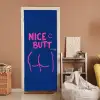 Brutaal - Grappig - Blauw deurposter klein -sfeer1