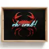 Krab - Rood - Neon - Quote Dienblad Rechthoek middel -z3d_shopping