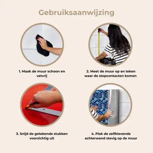Patroon - Vissenschubben - Blauw keuken achterwand 2 middel 871 -gebruiksaanwijzing_NL