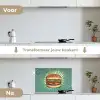 Hamburger - Illustratie - Sla - Kaas keuken achterwand spatscherm klein -voor_na_NL