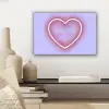 I liked it so it's mine - Neon hart - Paars canvas 2cm klein -sfeer6