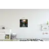 Landschap - Hek - Pad - Zonsondergang - Natuur textielposter latten blank klein -kinderkamer