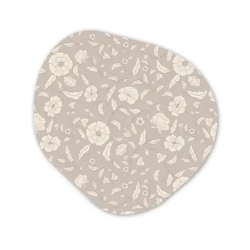 Bloemen - Blaadjes - Patroon Wandcirkel Organisch Forex 3mm klein 629 -3d