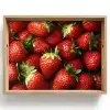 Aardbei - Fruit - Rood Dienblad Rechthoek middel -z3d_shopping