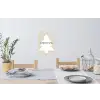 Kerstboom - Japandi - Christmas - Beige Muursticker klein -eettafel