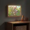Konijn - Dieren - Natuur Light Box met batterij (Wandlamp kind) middel -sfeer5_kind