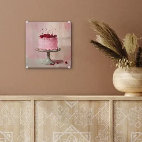 Taart - Pink - Cherry plexiglas 5mm klein -sfeer5