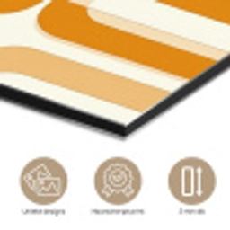 U-vorm - Retro - Oranje aluminium wit klein 46 -closeup_NL