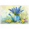 Gieter - Lavendel - Bloesems poster papier klein -3d