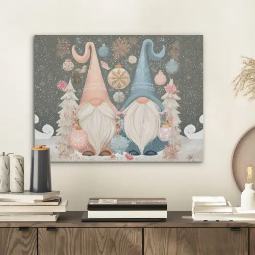 Kerst - Gnomen - Pastel PET vilt klein -sfeer1