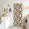 Abstract - Retro - Bruin deurposter klein 289 -sfeer5