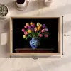 Tulpen - Kleuren - Hout - Vaas Dienblad Rechthoek middel -USP_Formaat