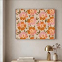 Bloemen - Motief - Retro Textielframe zwart klein 947 -sfeer2