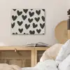 Hartjes - Zwart - Beige PET vilt klein -sfeer3