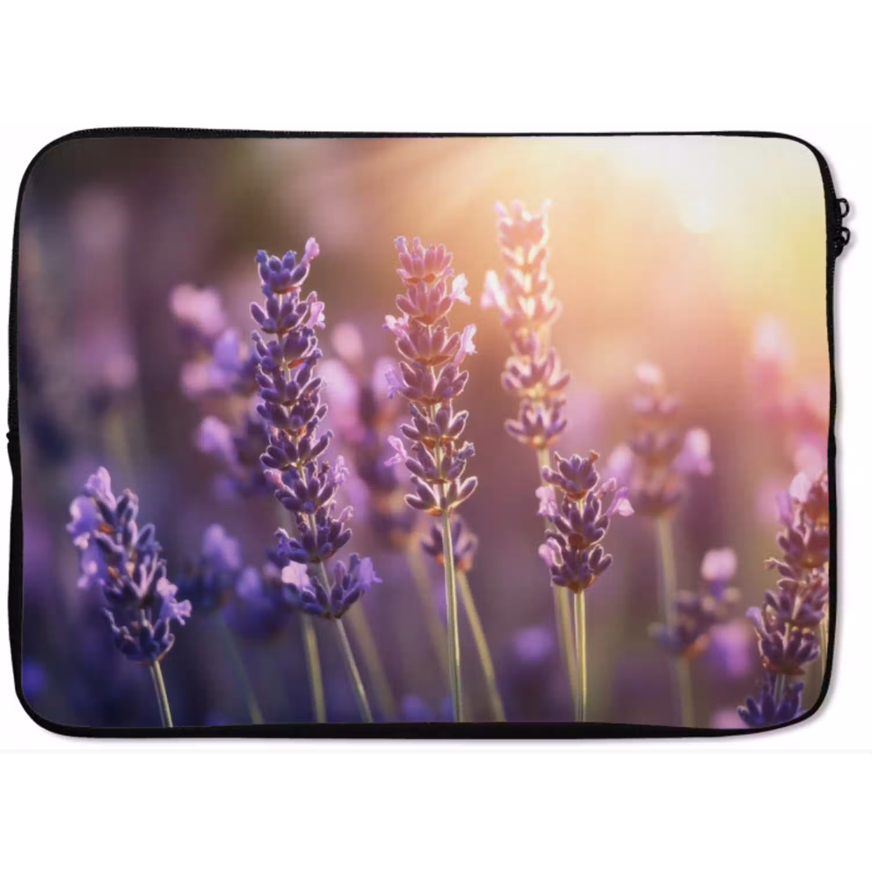 Lavendelbloemen - Paars - Zonlicht laptophoes neopreen klein -zkaufland3dotto