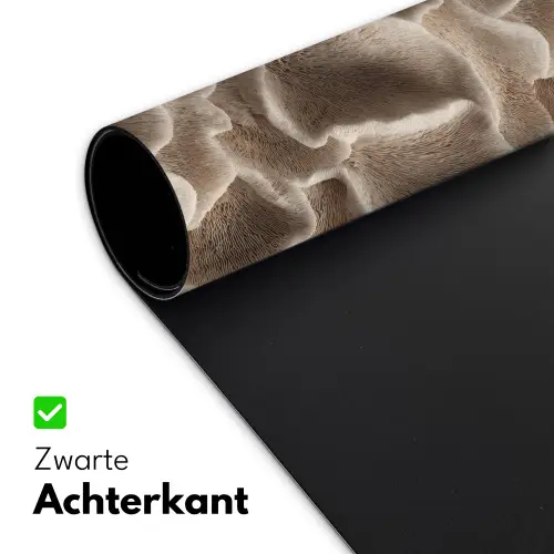 Waaiervorm - Beige - Vezel textuur Muismat XXL klein 681 -sfeer2