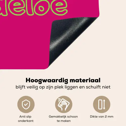 Toedeloe - Groen - Roze Inductie beschemer met haakjes klein -ky-onderkant-nl