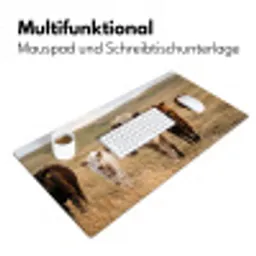 Runderen - Kudde - Landschap - Weide - Rustig Muismat XXL klein -ysfeer4_duits