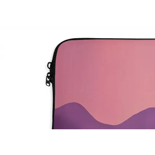 Zon - Heuvels - Paars - Abstract laptophoes neopreen klein -detail
