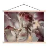 Goud - Marmer - Paars textielposter latten blank klein -3d