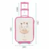 Ballerina kitten in beige kleuren Kinderkoffer - Roze klein -productfoto_formaten