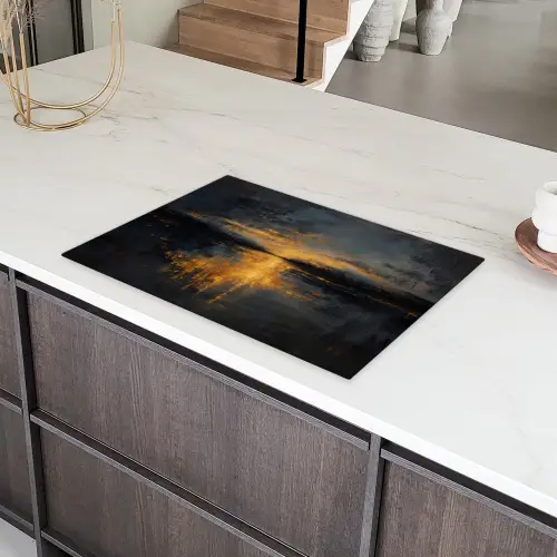 Gouden Reflectie op Water Inductie beschermer vinyl 3mm klein -sfeer8