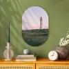 Vuurtoren - Duinlandschap - Zee Wandcirkel Ovaal Forex klein -sfeer2