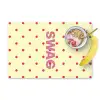 Swag - Roze - Stippen - Geel Placemat vinyl groot -zzzproduct_Kitchenyeah-website