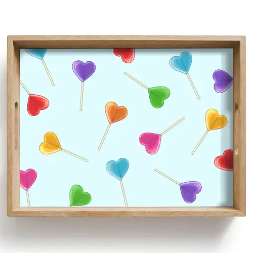 Lolly - Regenboog - Snoep Dienblad Rechthoek middel -z3d_shopping