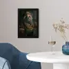 Panda - Hoed - Bril - Pak fotolijst zwart zonder passe partout klein -sfeer4